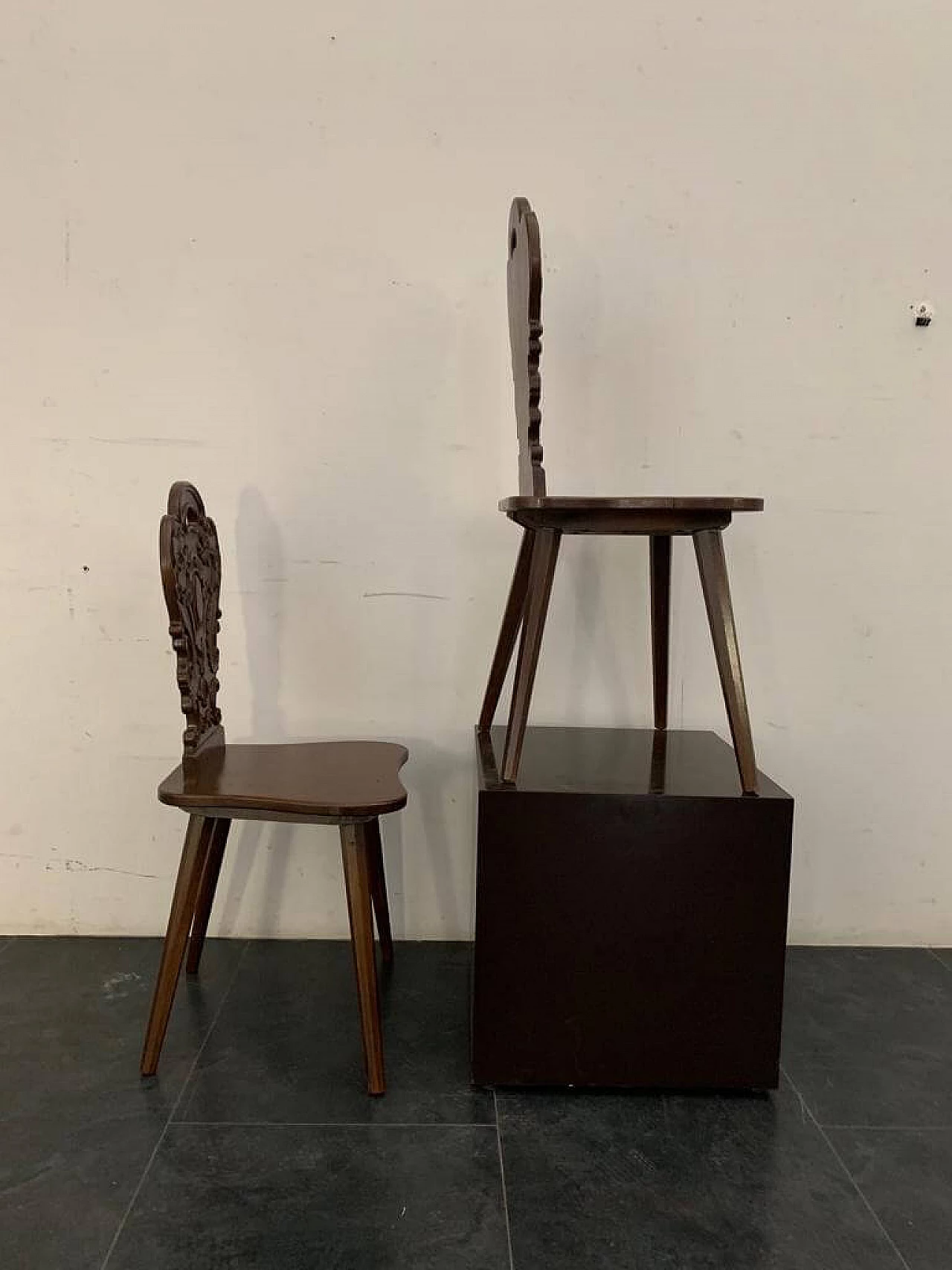 Brutalist Chairs by V.D.C. Fiandre for De Coene, 1950s, Set of 2 1093037