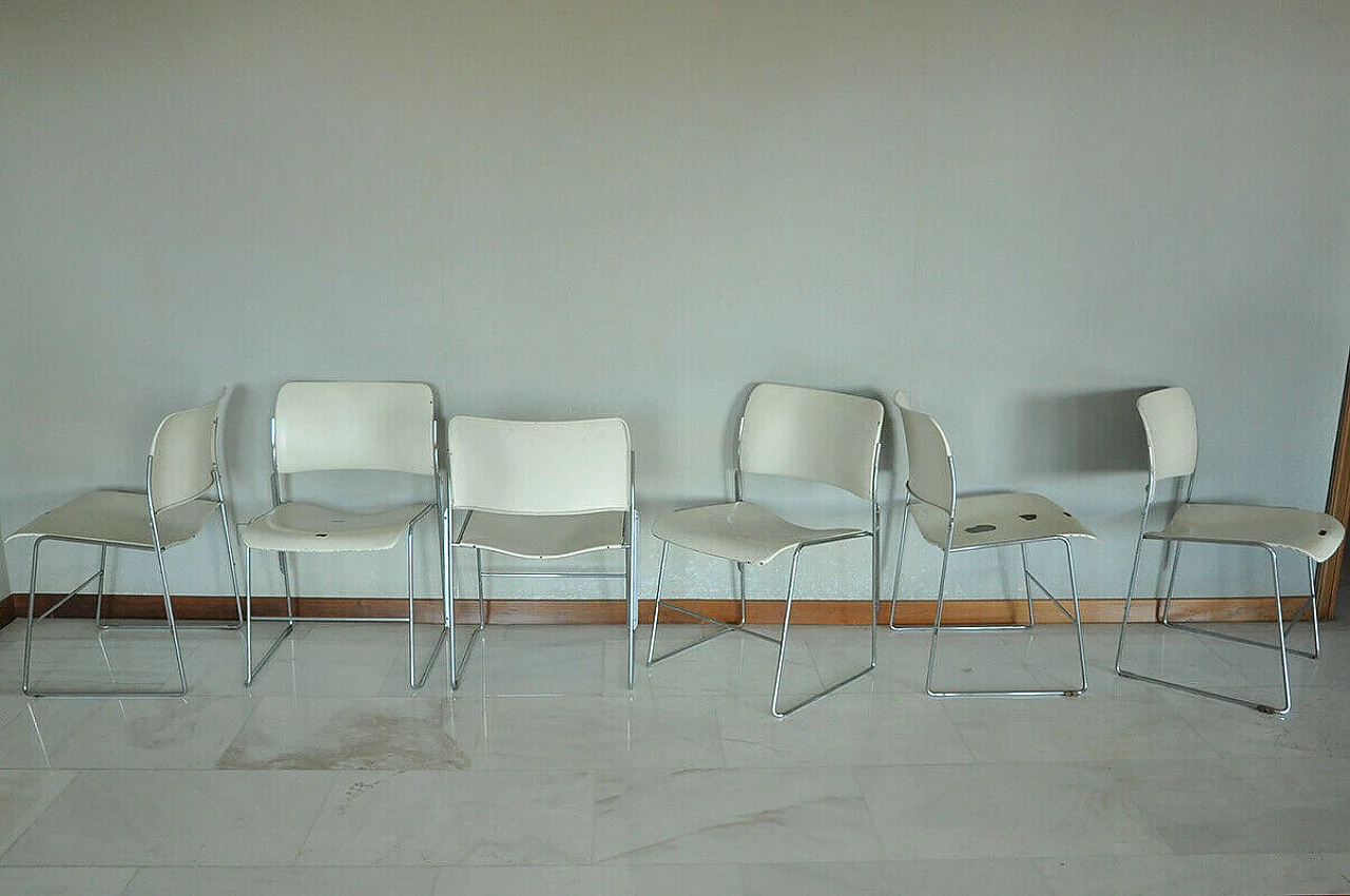 6 40/4 Chairs by David Rowland for GF Furniture System, 70s 1093079