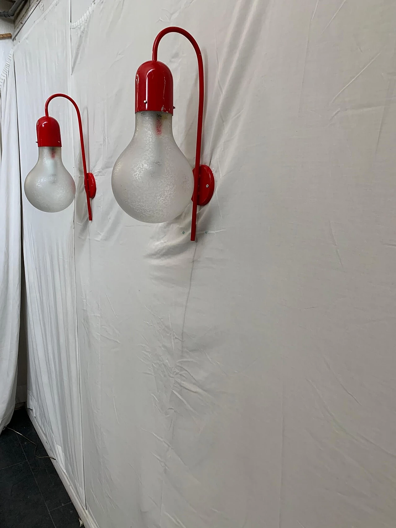 Pair of wall sconce Stilux Milano, 60s 1093634