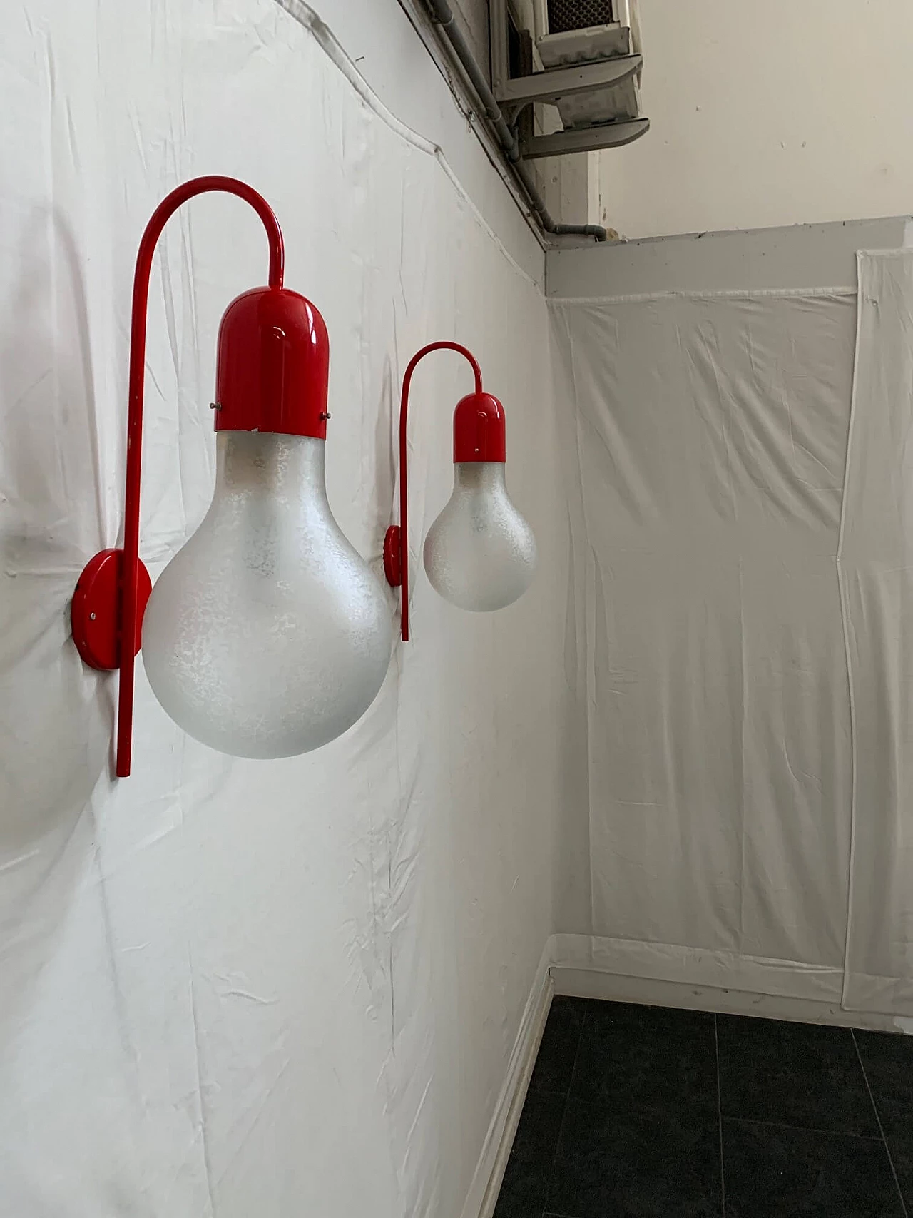 Pair of wall sconce Stilux Milano, 60s 1093636