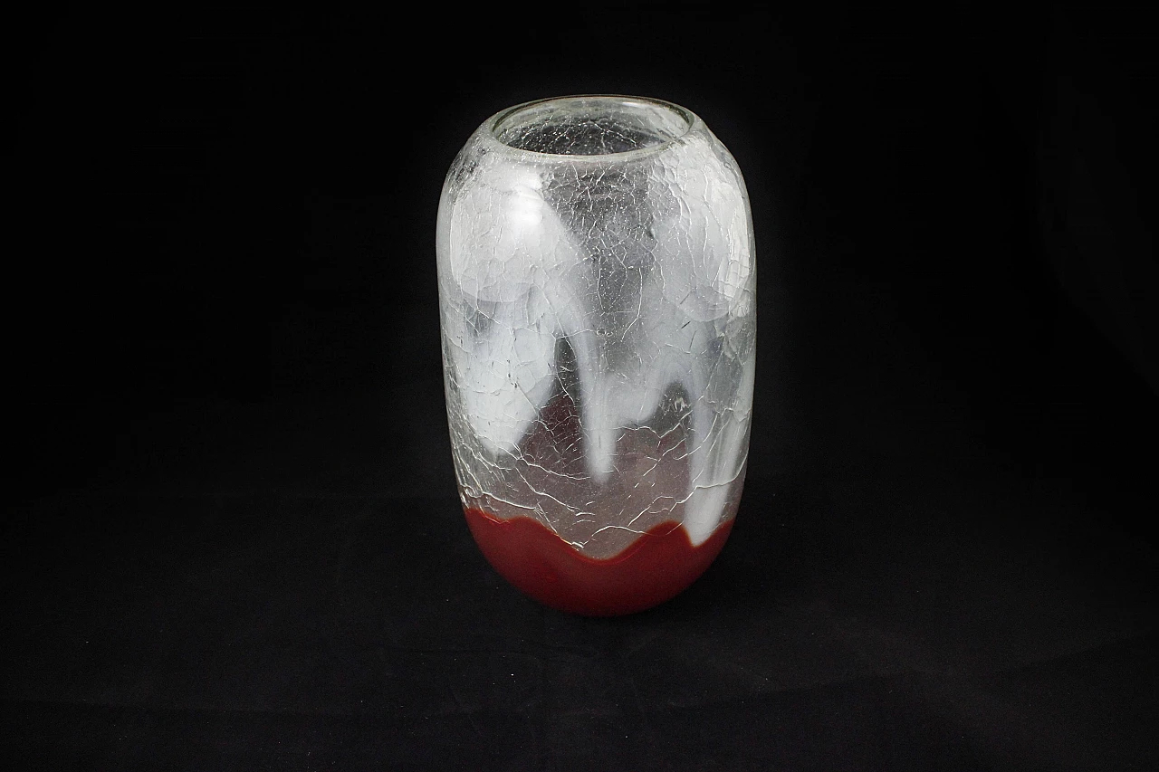 Russian Glass Vase by Svetlana Beskinskaja, 1960s 1093739