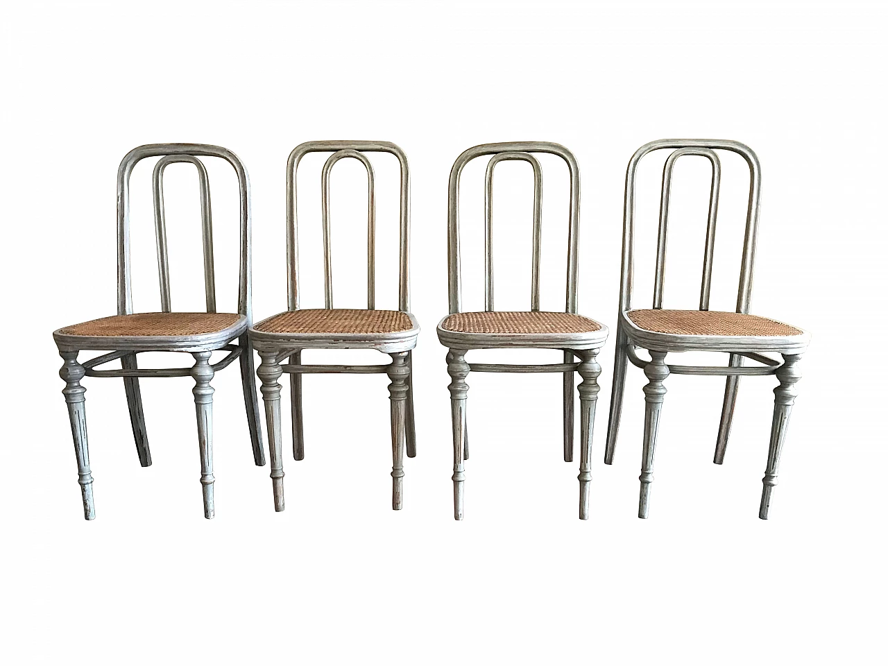 4 sedie Hofmann in paglia di Vienna, primi '900 1094187