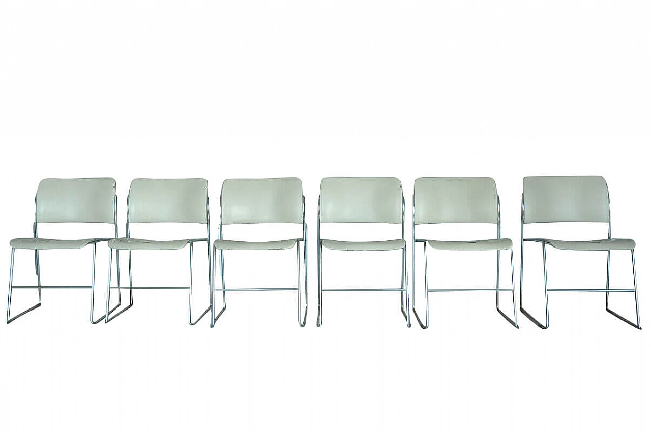 6 40/4 Chairs by David Rowland for GF Furniture System, 70s 1094189