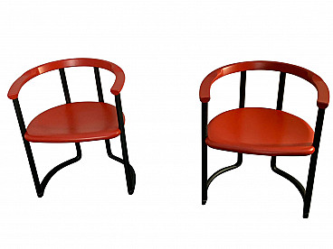 Pair of tub chair Achillea by Tito Agnoli for Ycami Colletion