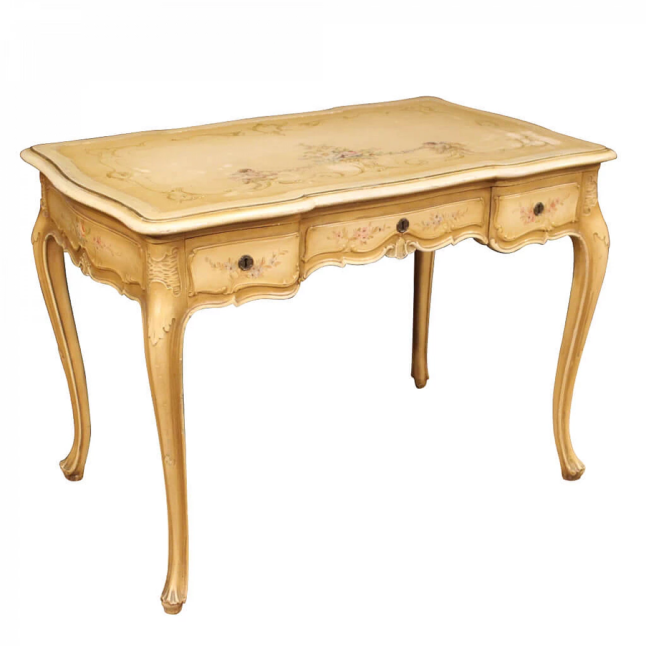Venetian lacquered, gilded and painted writing desk 1094202