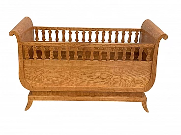 Elm briar biedermeier cradle
