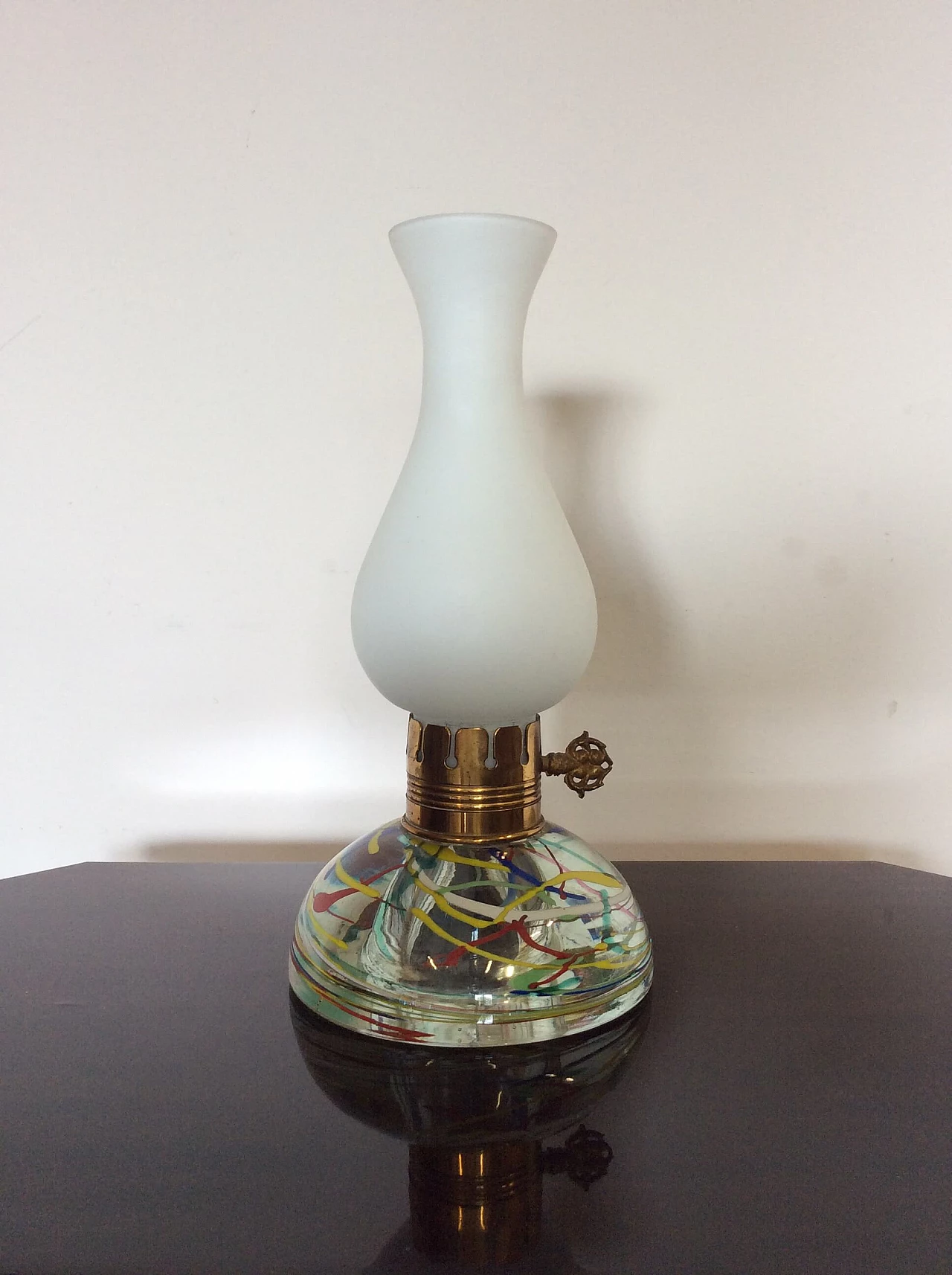 Lampada da tavolo in vetro di Murano di Dino Martens per Aureliano Toso, anni '50 1094248