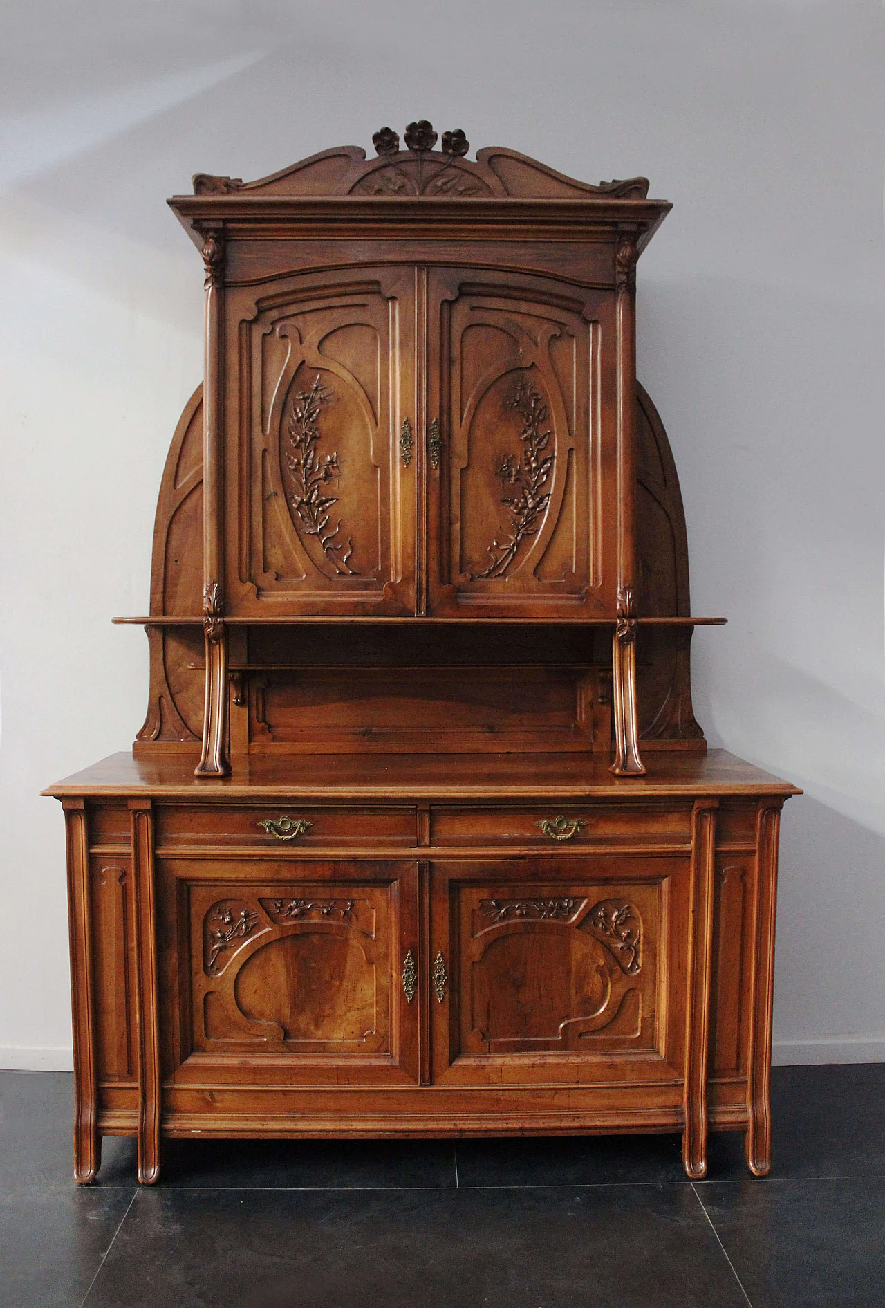 Set per sala da pranzo in ciliegio Art Nouveau di Pierre Mathieu, inizio '900 1094440