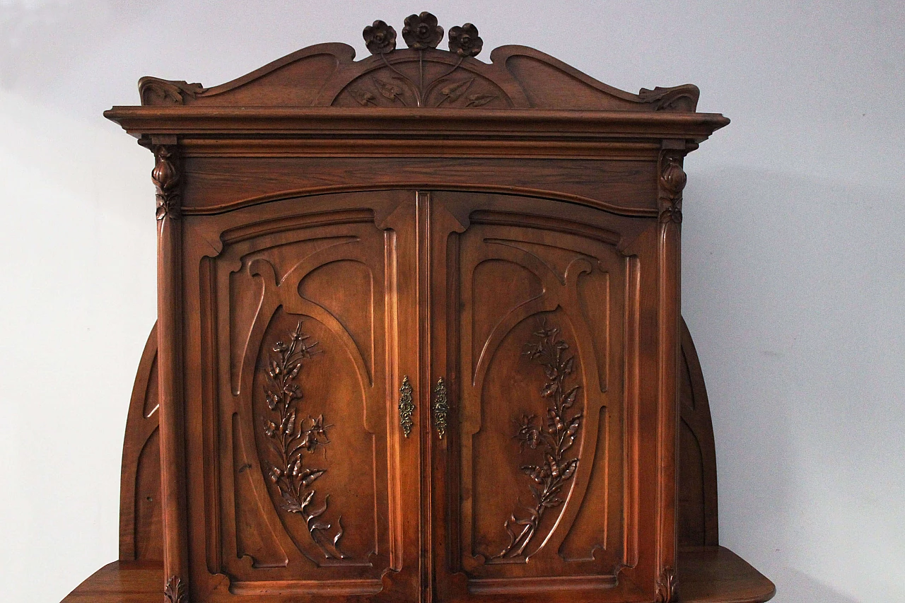 Set per sala da pranzo in ciliegio Art Nouveau di Pierre Mathieu, inizio '900 1094442