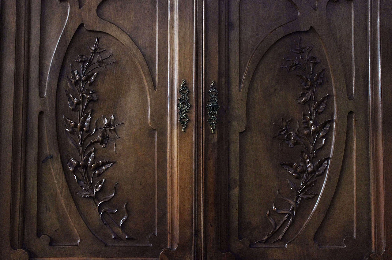 Set per sala da pranzo in ciliegio Art Nouveau di Pierre Mathieu, inizio '900 1094449