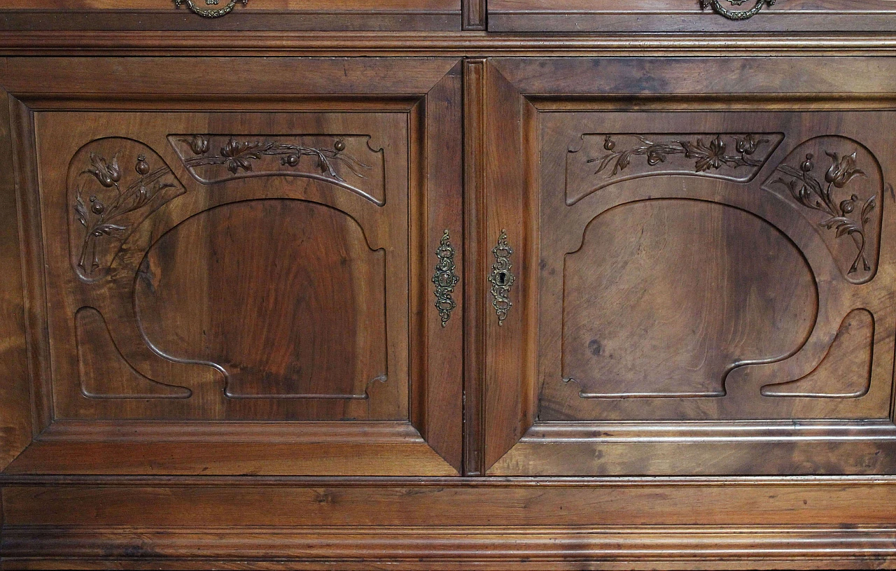 Set per sala da pranzo in ciliegio Art Nouveau di Pierre Mathieu, inizio '900 1094451