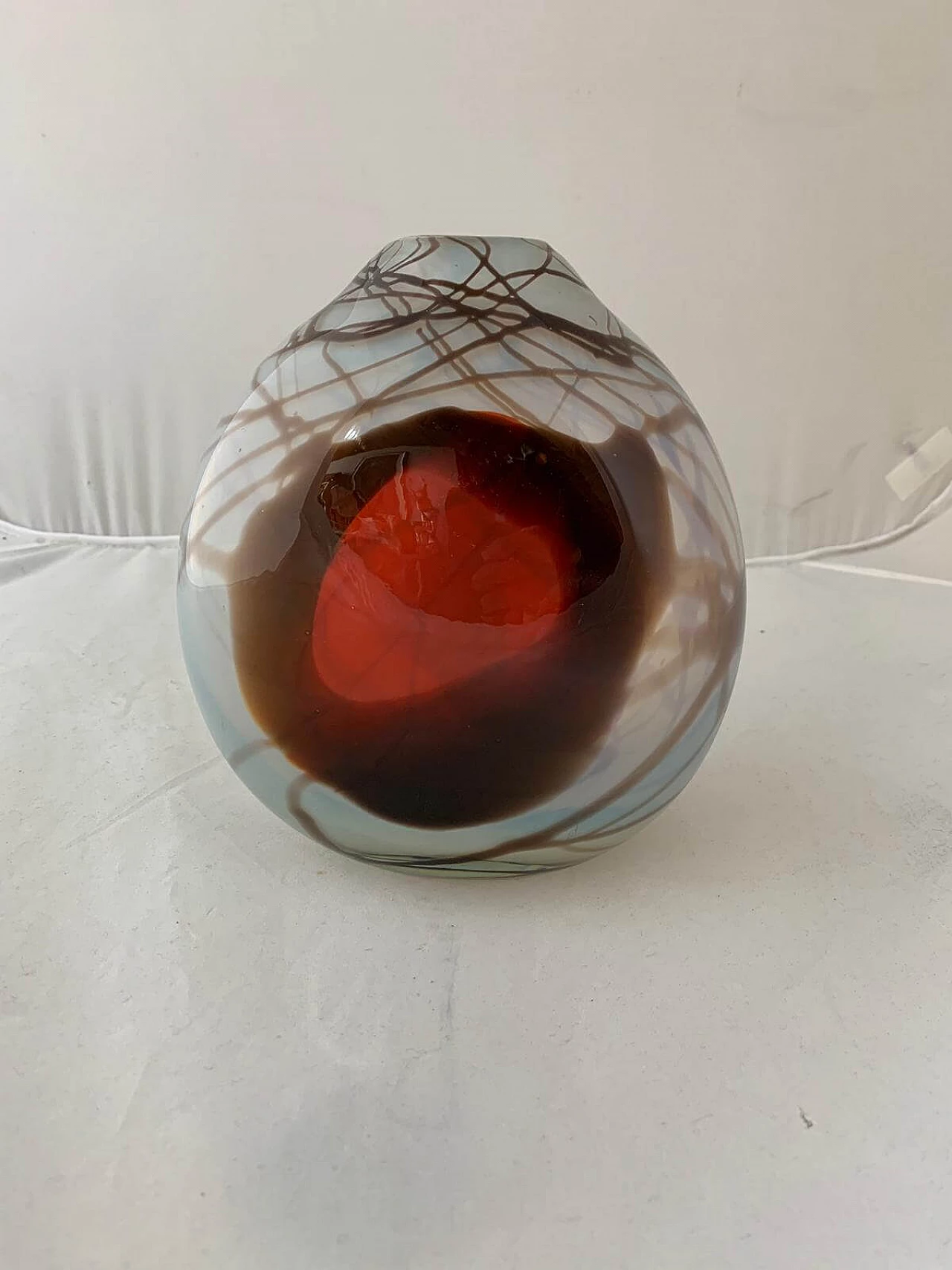 Russian opaline glass vase by Shushkanov Ludmilla and Dimitri Shushkanov, 1970s 1094583