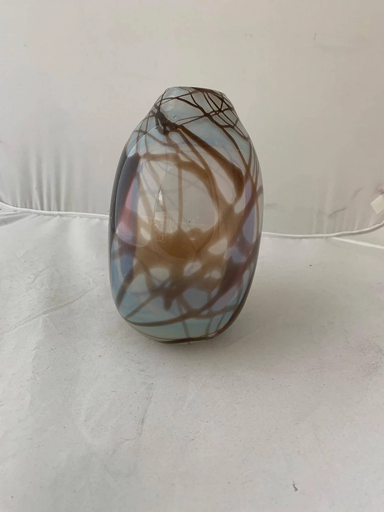 Russian opaline glass vase by Shushkanov Ludmilla and Dimitri Shushkanov, 1970s 1094585