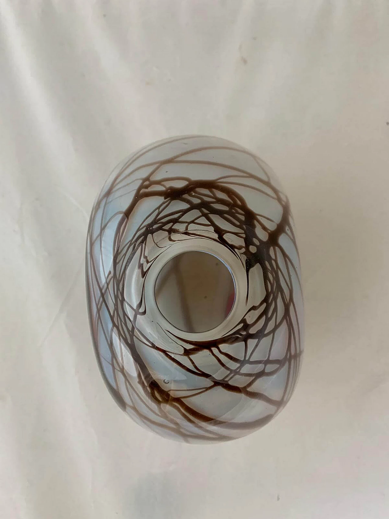 Russian opaline glass vase by Shushkanov Ludmilla and Dimitri Shushkanov, 1970s 1094587