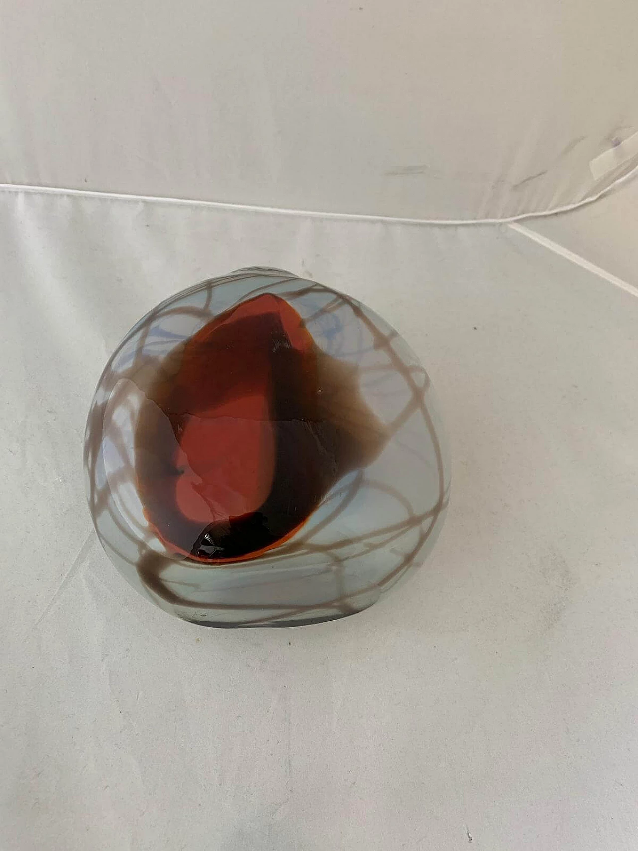 Russian opaline glass vase by Shushkanov Ludmilla and Dimitri Shushkanov, 1970s 1094588