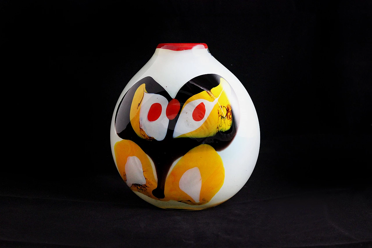Opaline glass vase by Ludmilla & Dimitri Shushkanov, 1970s 1094592