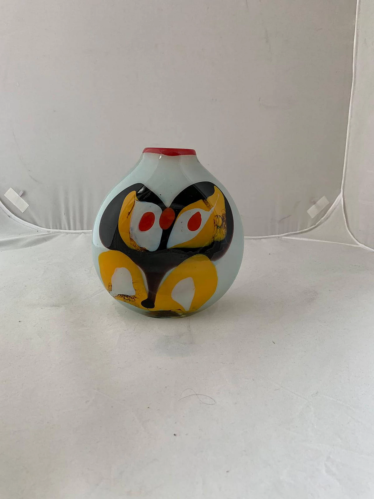 Opaline glass vase by Ludmilla & Dimitri Shushkanov, 1970s 1094593