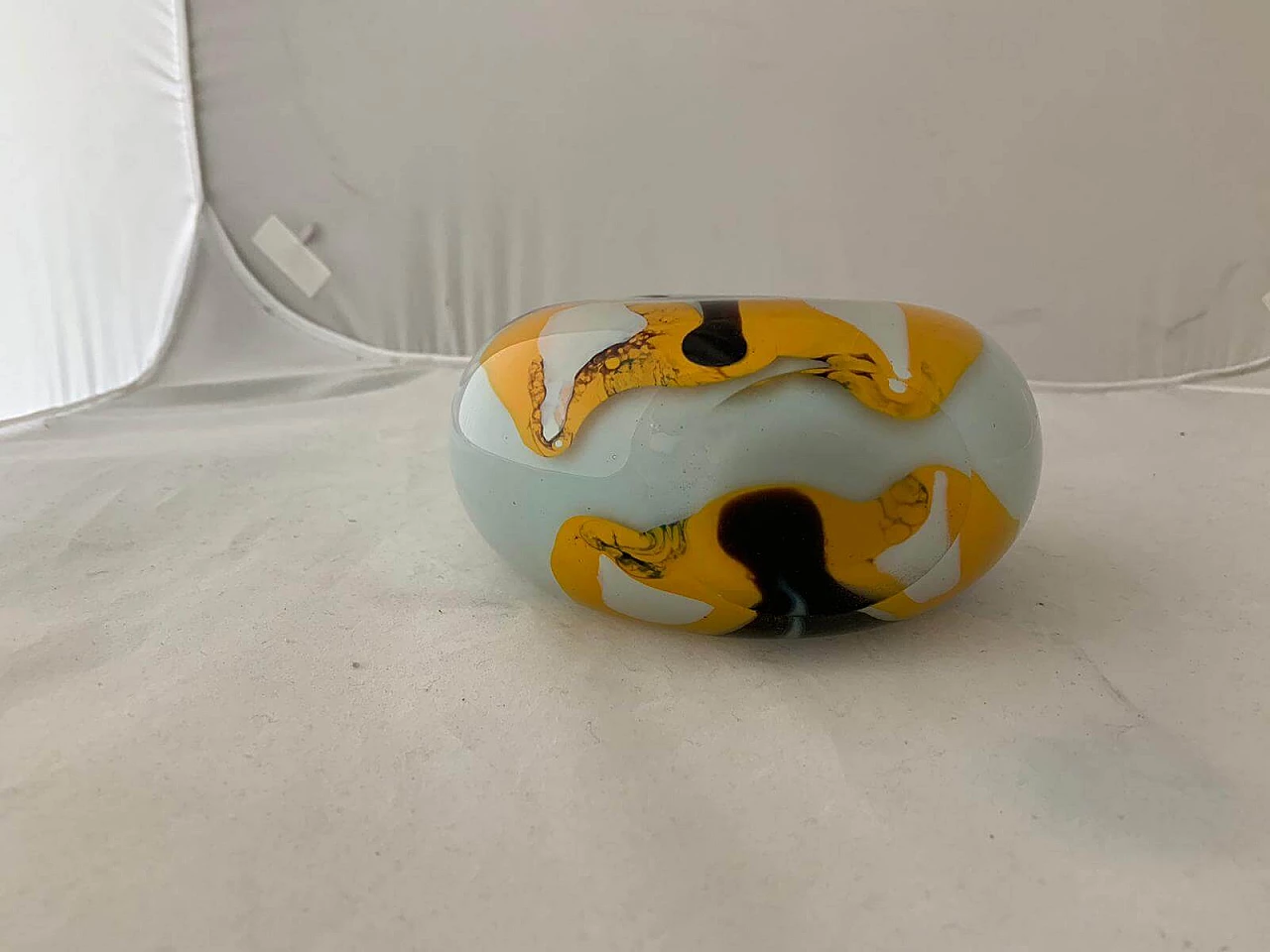 Opaline glass vase by Ludmilla & Dimitri Shushkanov, 1970s 1094597