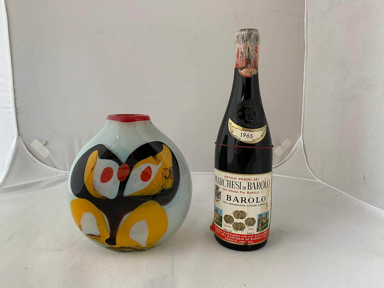 Opaline glass vase by Ludmilla & Dimitri Shushkanov, 1970s 1094598