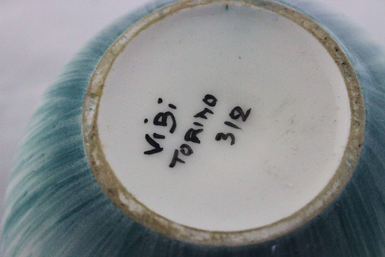 Ceramic vase signed ViBi Torino, 1950s 1094865