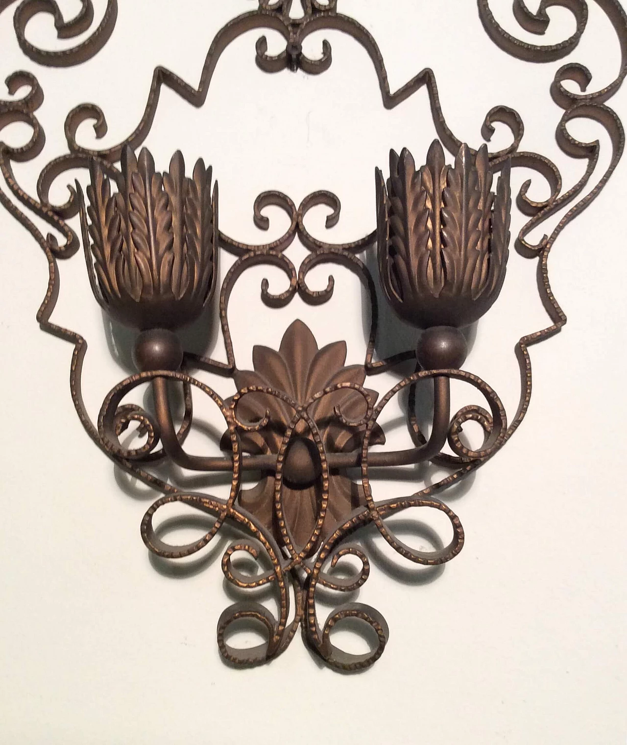 Pair of iron apliques, 1940s 1095057