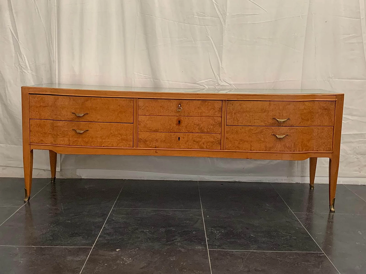 Chest of drawers and pair of nightstands by Saffa Milano, 1950s 1095180
