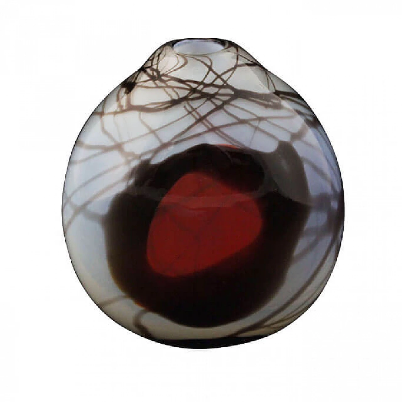 Russian opaline glass vase by Shushkanov Ludmilla and Dimitri Shushkanov, 1970s 1095241