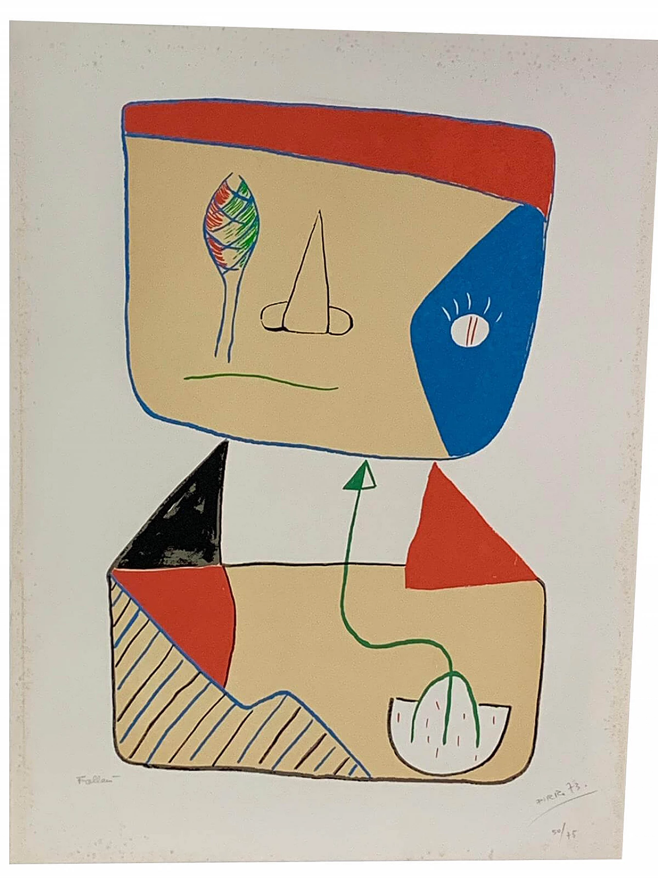 Litografia di Marcello Pirro per Fiorenzo Fallani Venezia, anni '70 1095313