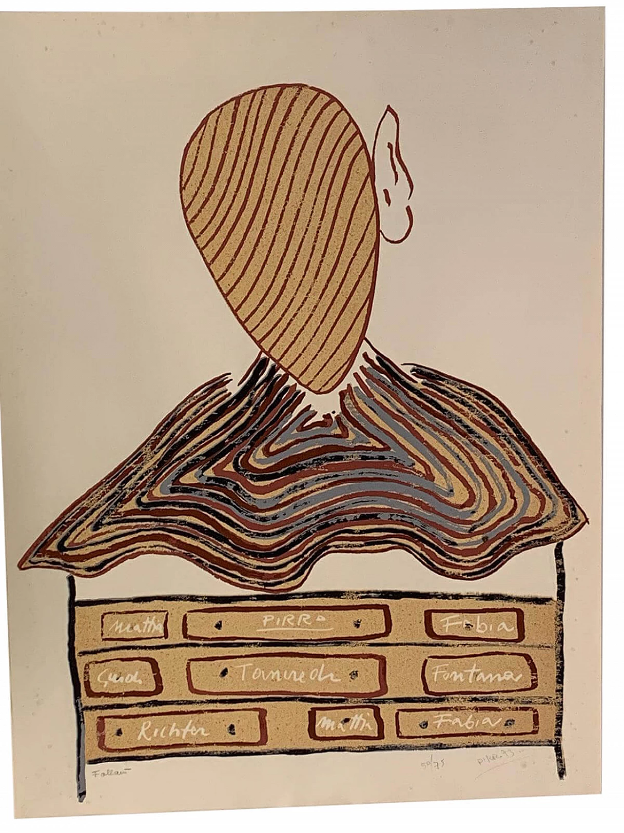 Litografia di Marcello Pirro per Fiorenzo Fallani Venezia, anni '70 1095314