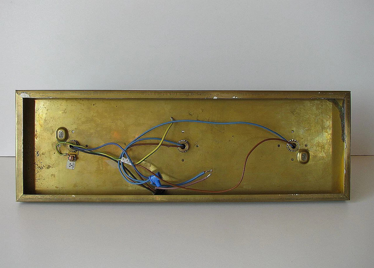 Sconce in brass and glass from Peill & Putzler, 1970s 1095362
