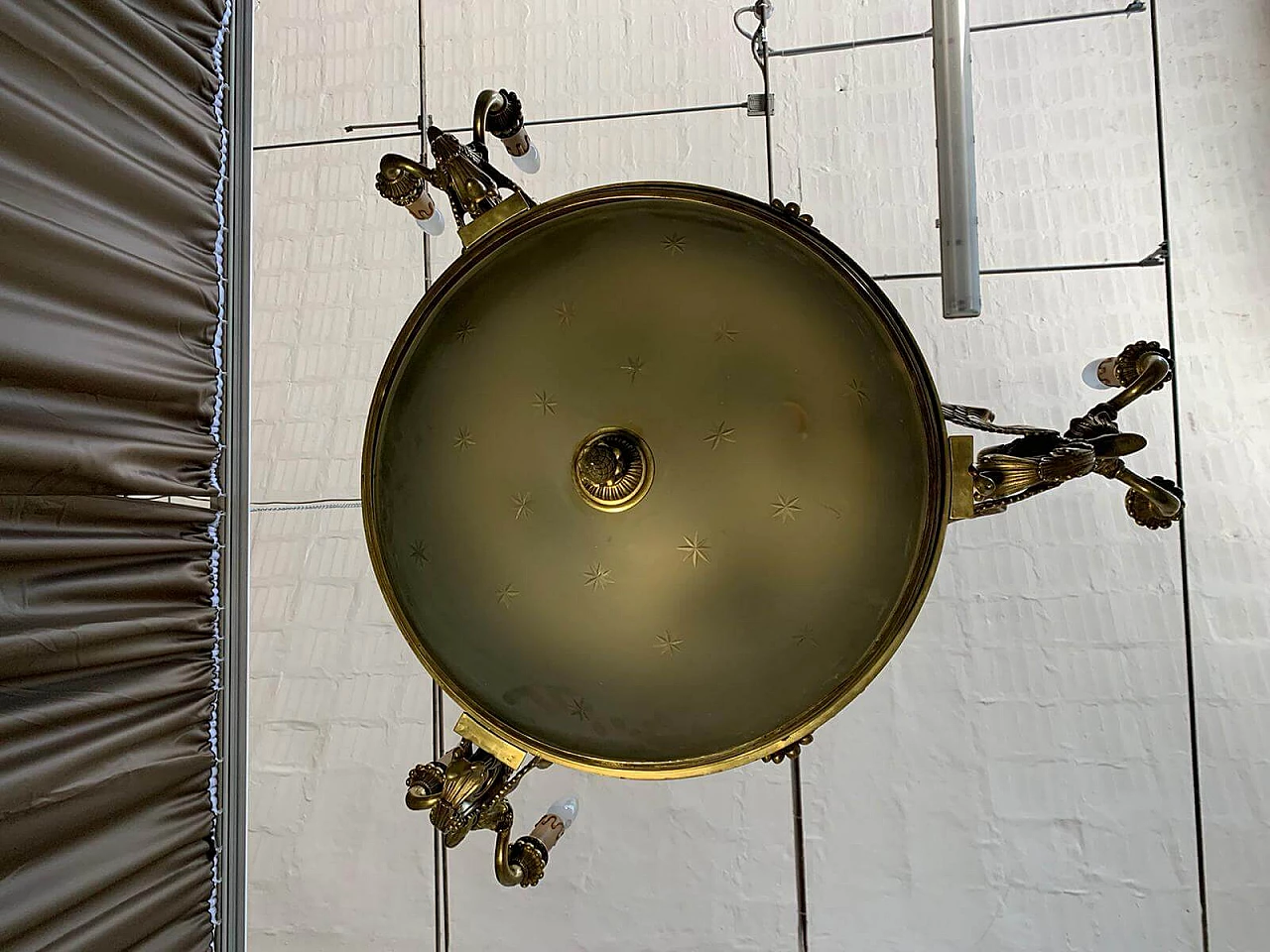 Empire chandelier in gilded bronze, end of the 19th century 1095431