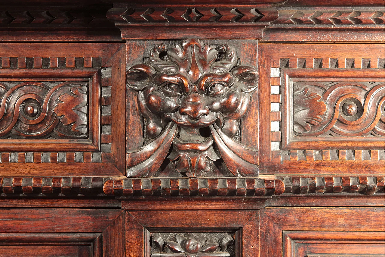 Richly and finely carved neo-renaissance sideboard 1095452