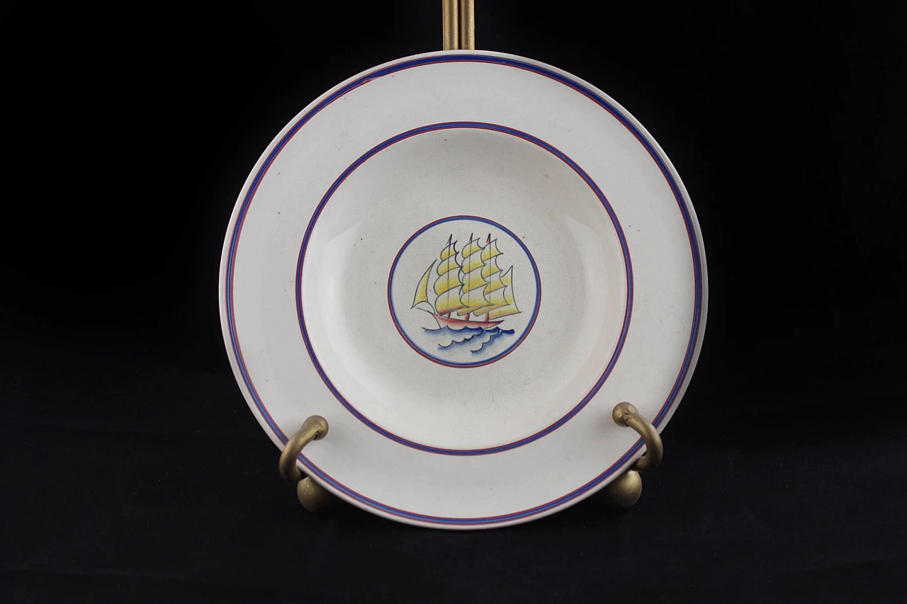 Soup Plate by Gio Ponti for Richard Ginori, 1930s 1095469