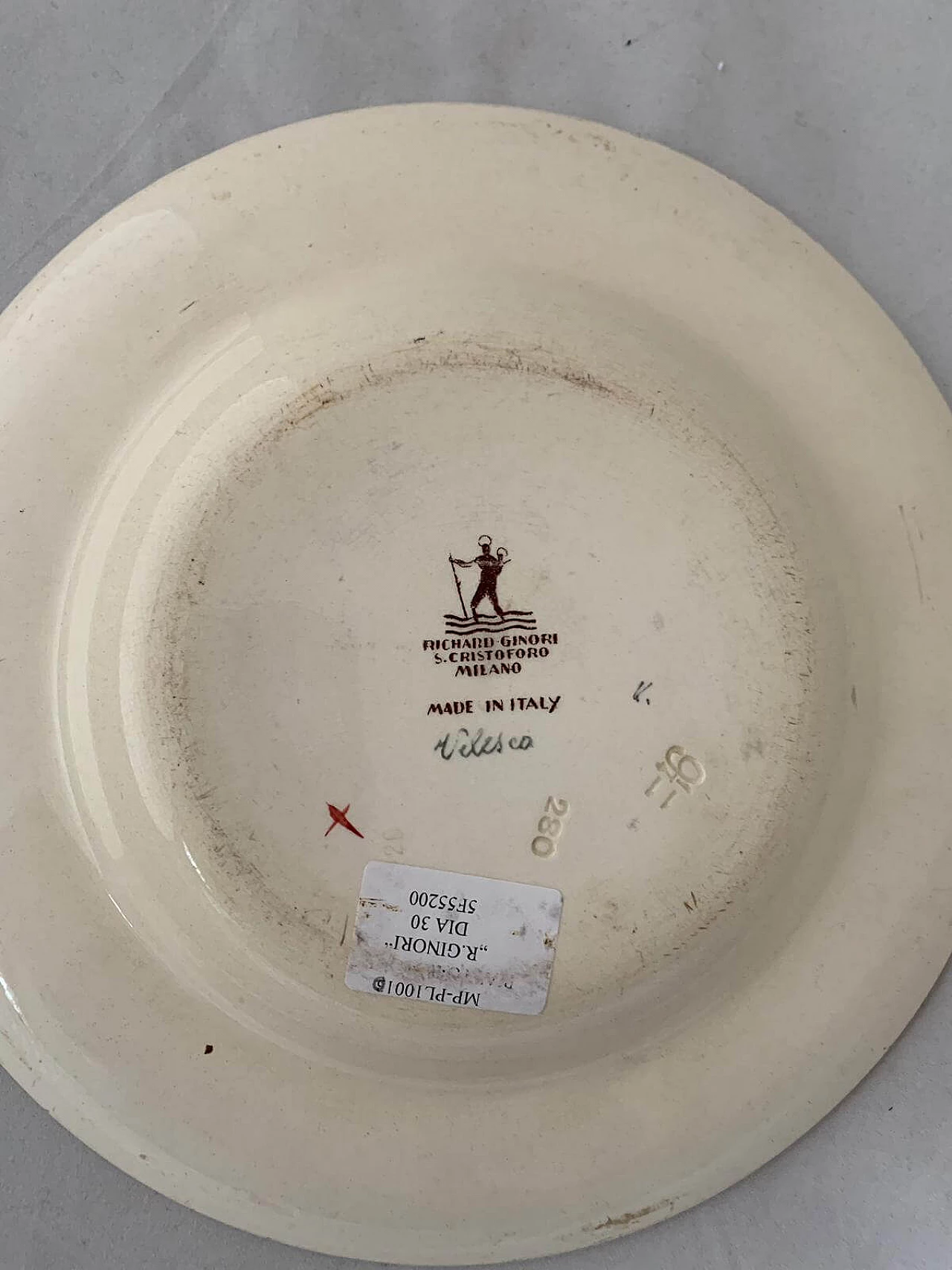 Soup Plate by Gio Ponti for Richard Ginori, 1930s 1095473