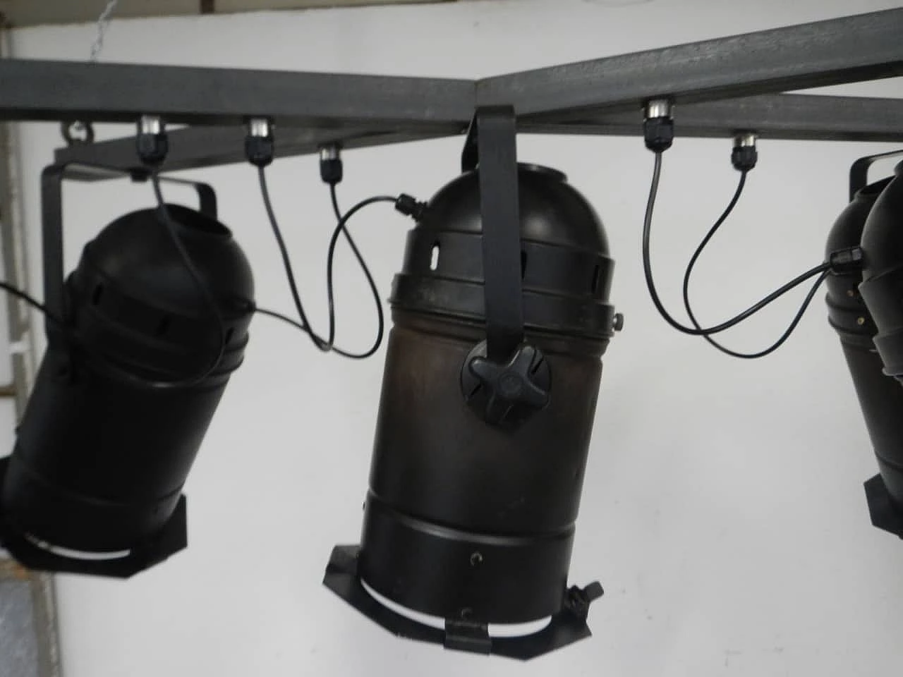 Vintage theatre ceiling lamp with 5 lights, 80s 1095746