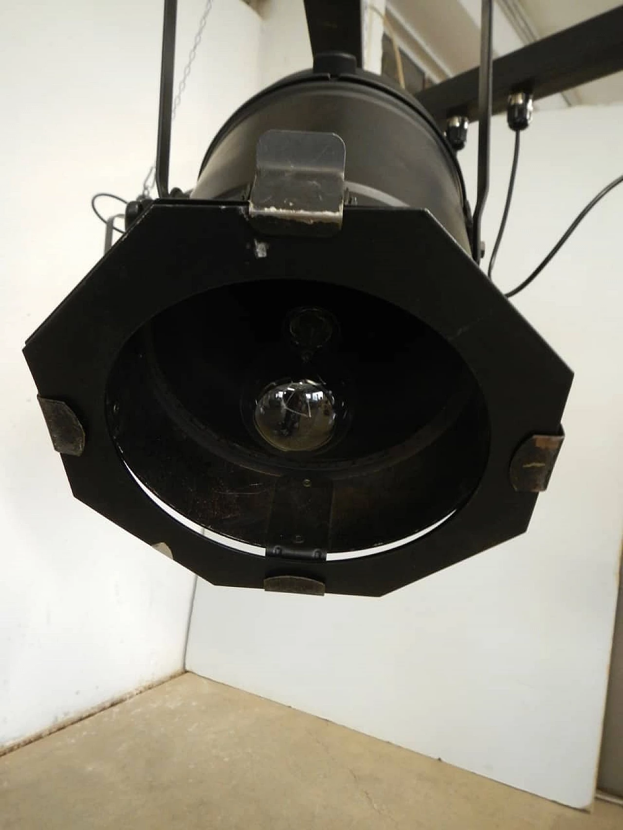 Vintage theatre ceiling lamp with 5 lights, 80s 1095748