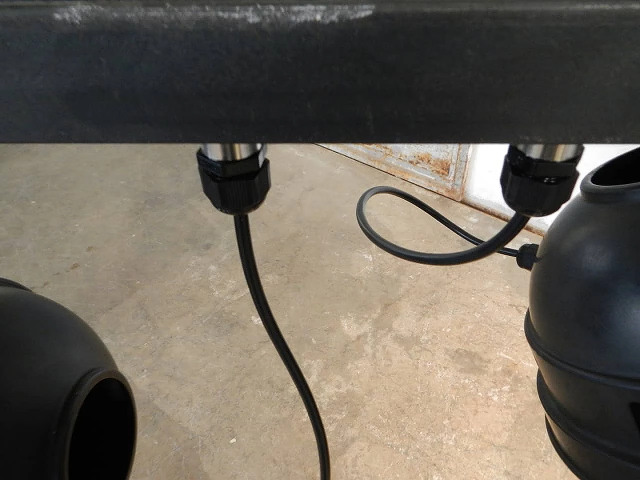 Lampada da teatro a trave con 3 fari, anni 80 1095769