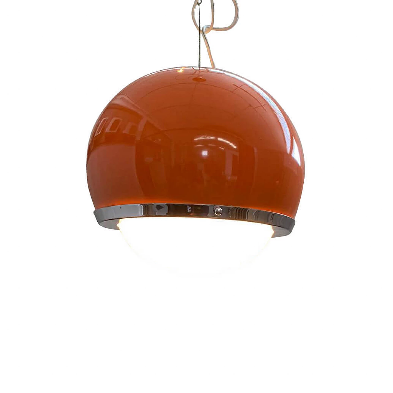 Lampadario Space Age arancione, anni '60 1095842
