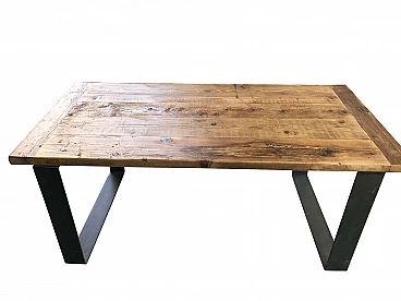 Table with reclaimed wood