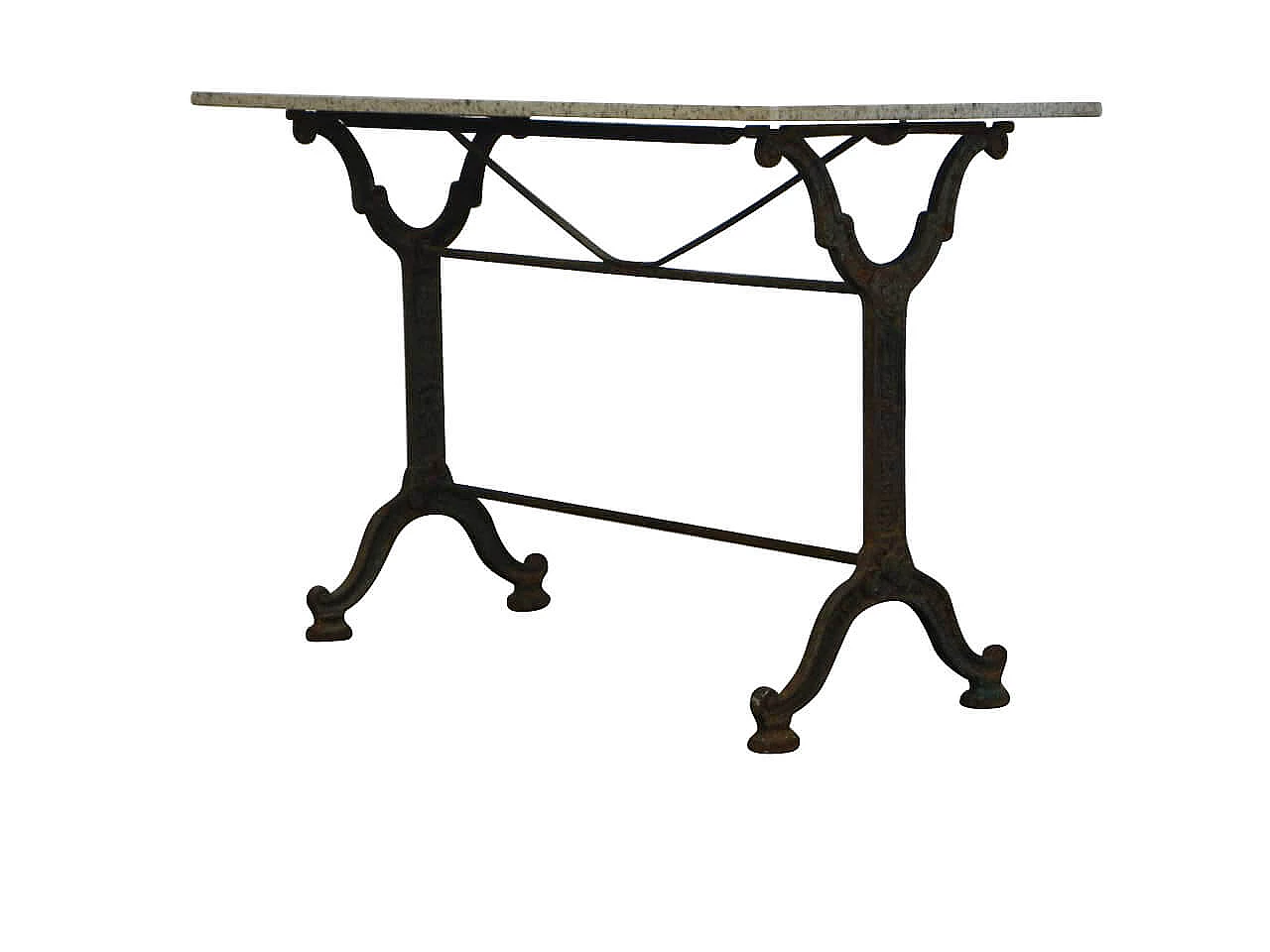 Rectangular outdoor cast iron table, 30s 1096264