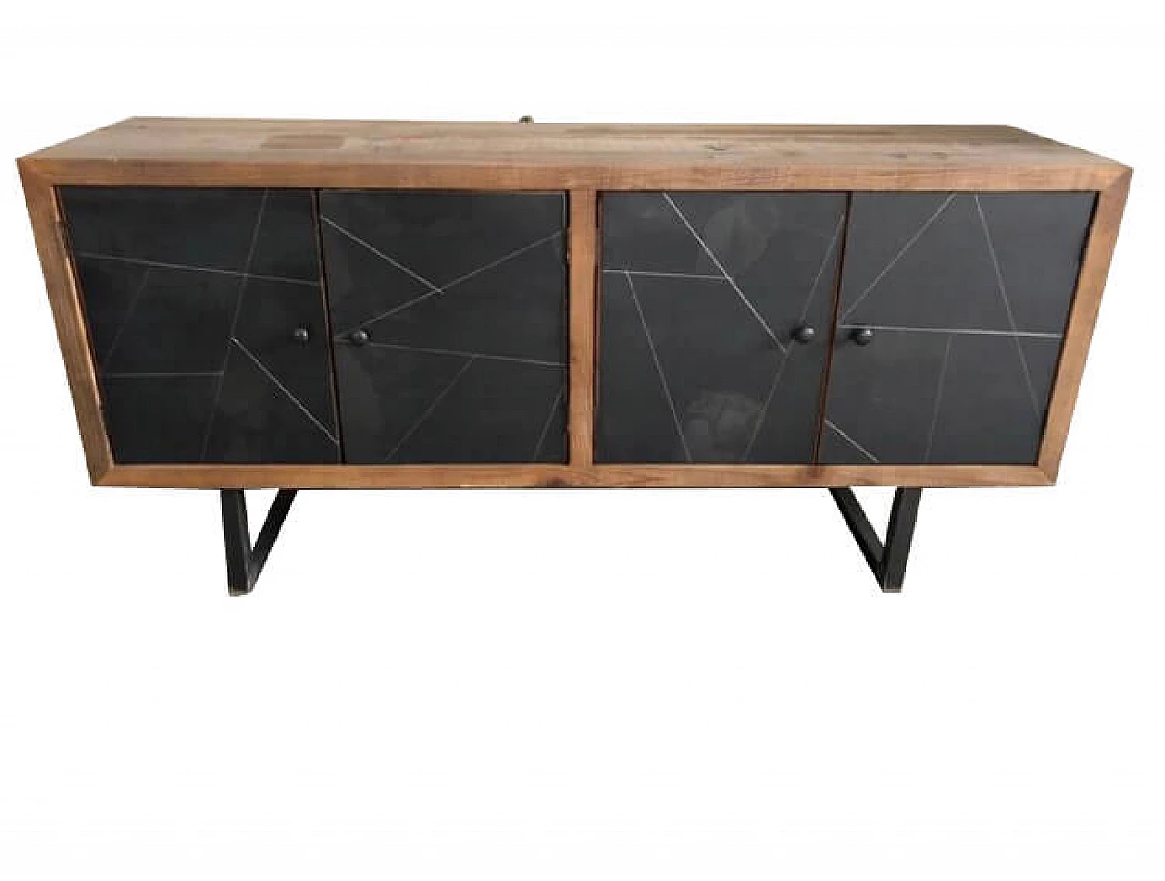 Industrial sideboard with reclaimed wood 1096322