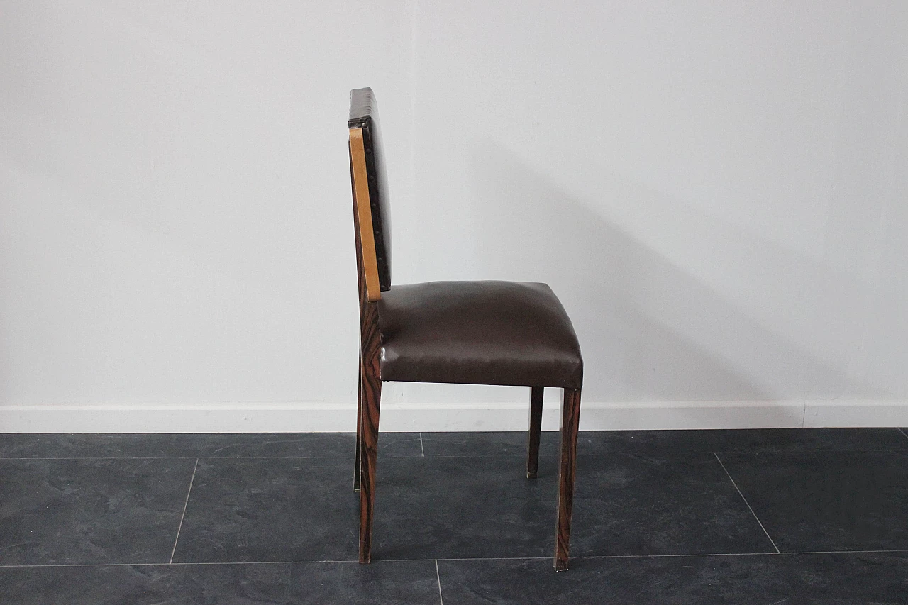 Macassar ebony and maple chair, 1940s 1096442