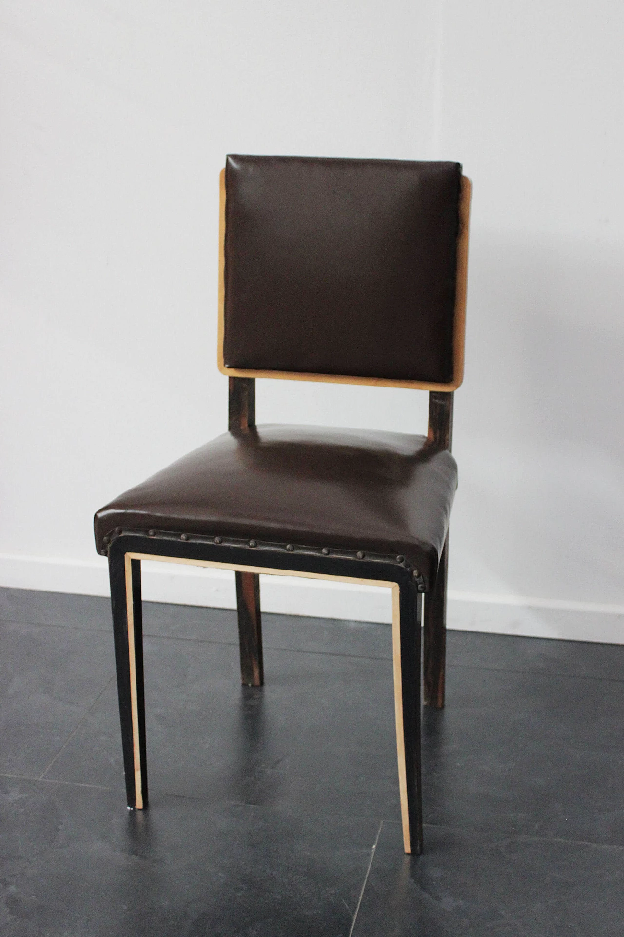 Macassar ebony and maple chair, 1940s 1096448