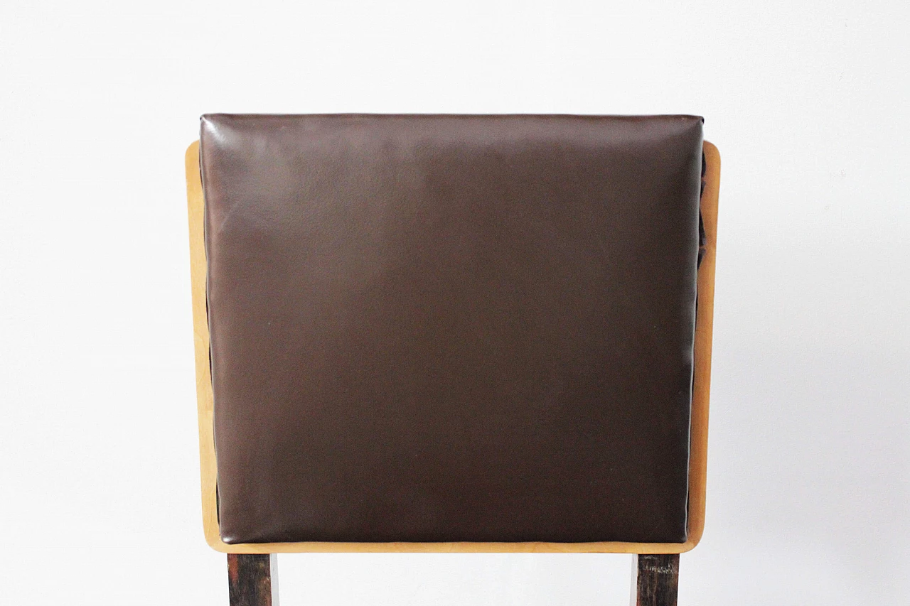Macassar ebony and maple chair, 1940s 1096449