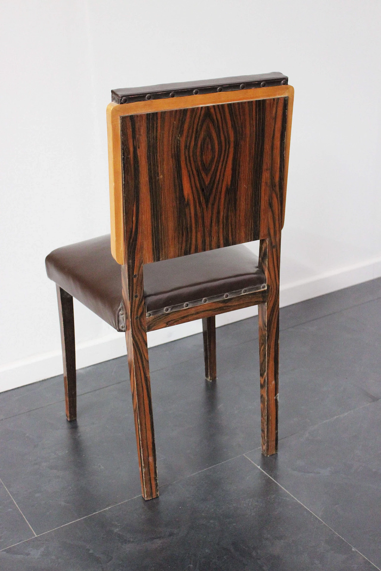 Macassar ebony and maple chair, 1940s 1096451