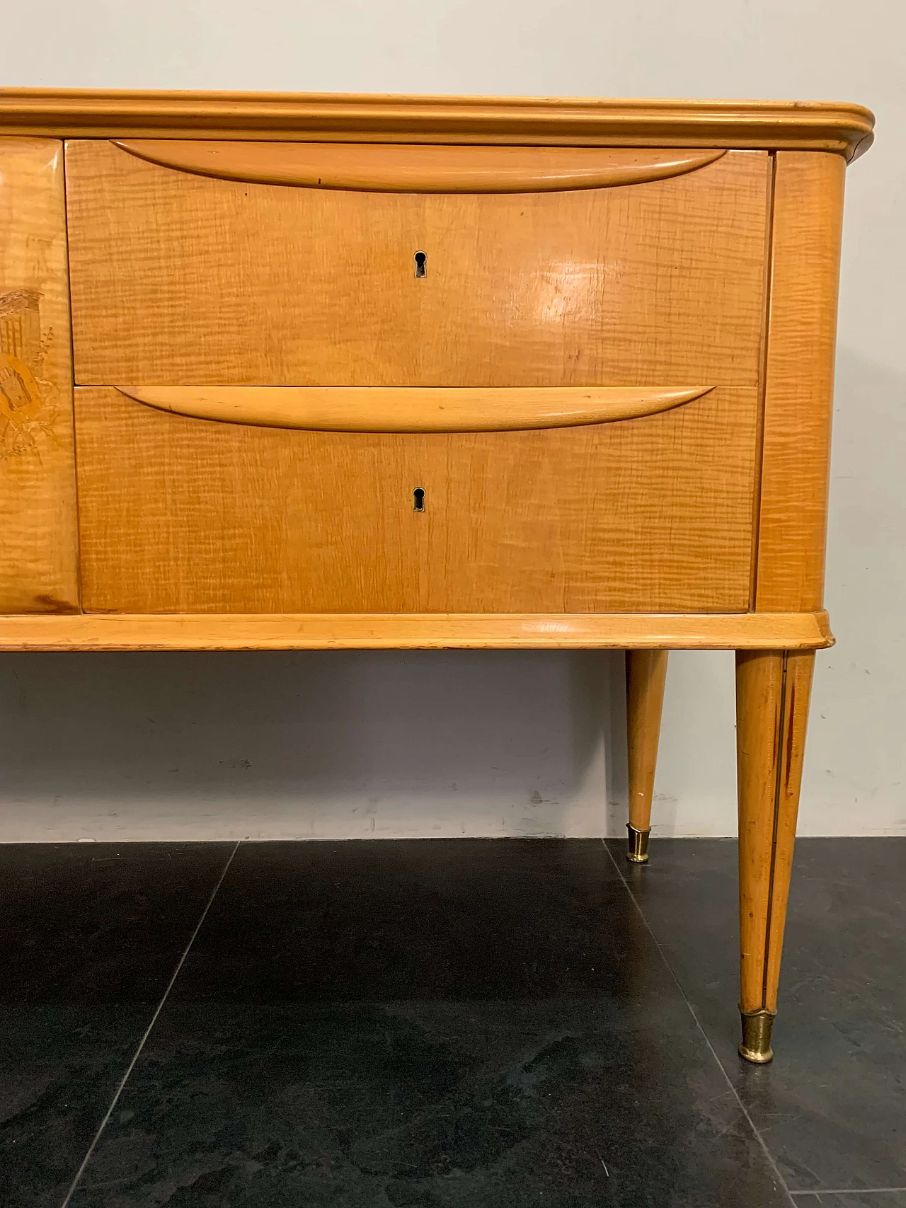 Maple dresser with mirror, 1950s 1096556
