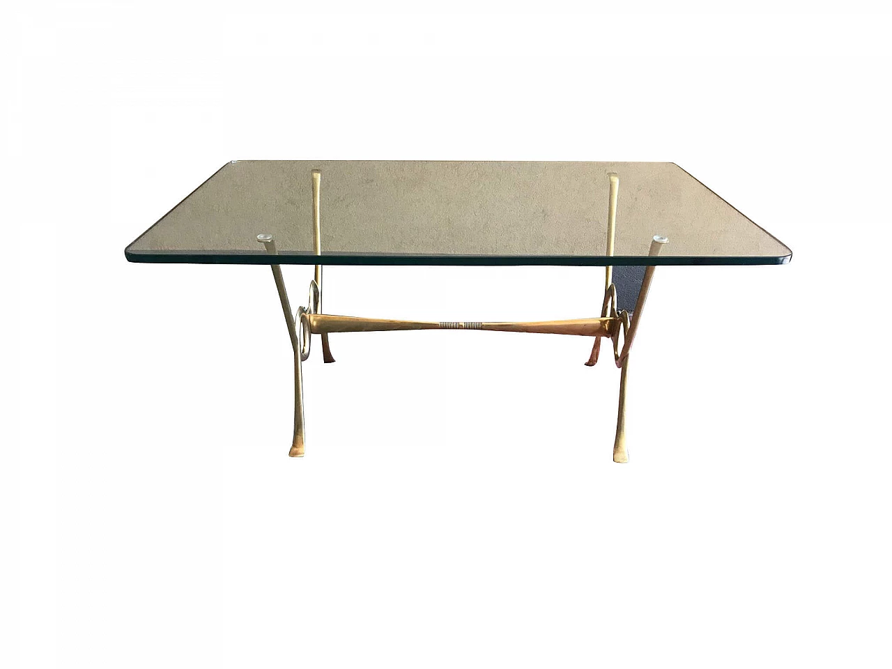 Smoking brass coffee table, 50s 1096864