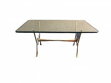 Tavolino da fumo in ottone, anni '50
