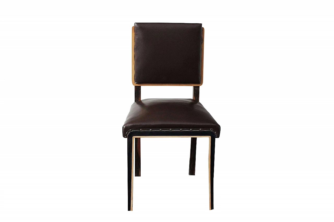 Macassar ebony and maple chair, 1940s 1096931