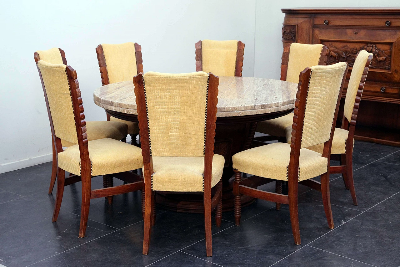 Credenza da sala in radica di olmo, anni '30 1097095